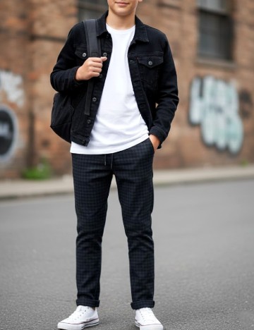 
						Pantaloni Zara, gri inchis