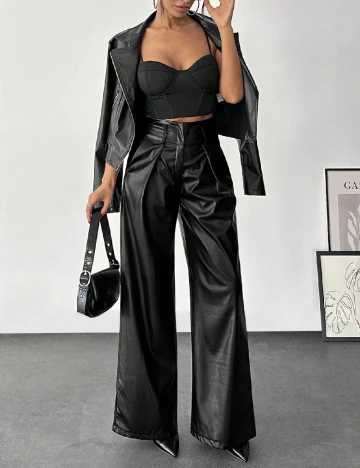 Pantaloni SHEIN, negru Negru