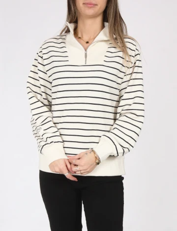 Bluza Zara, alb/negru