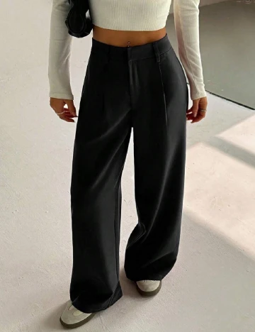 Pantaloni SHEIN, negru Negru