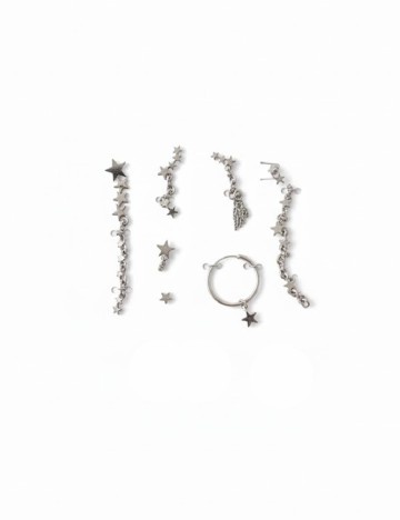 Set Cercei Zara, argintiu