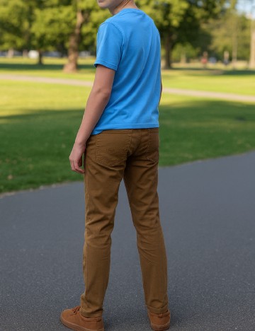 Pantaloni Zara, maro