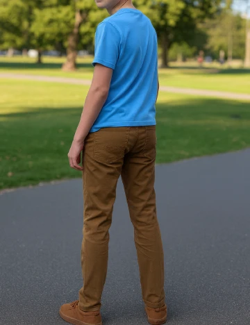 Pantaloni Zara, maro