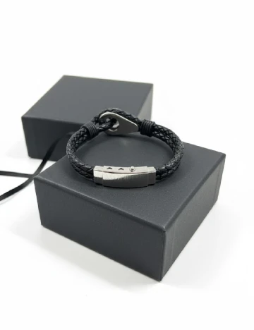 Bratara Massimo Dutti, negru Negru