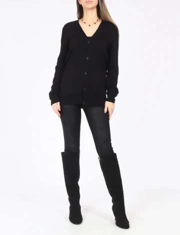 Cardigan Bershka, negru Negru