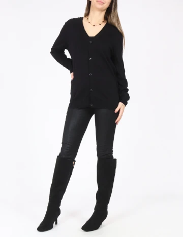 Cardigan Bershka, negru Negru