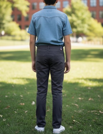 Pantaloni Zara, gri inchis