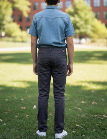 Pantaloni Zara, gri inchis