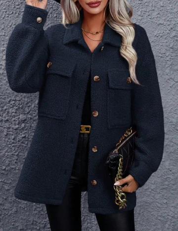 Jacheta SHEIN, bleumarin Albastru