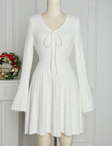 Rochie scurta SHEIN, alb Alb