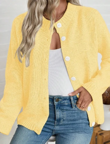 Cardigan SHEIN, galben