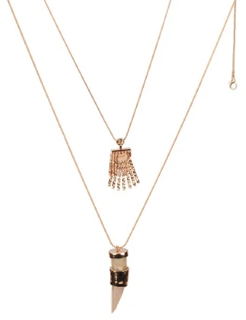 Set Coliere 2 bucati Zara, auriu Galben