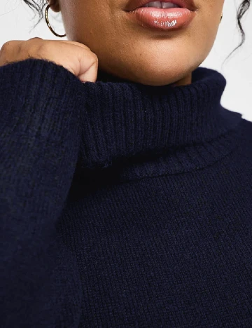 Rochie medie Only Carmakoma, bleumarin Albastru