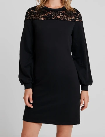 Rochie scurta Only Carmakoma, negru Negru