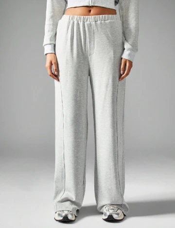 Pantaloni Missguided, gri Gri