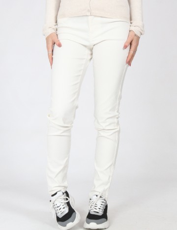 
						Pantaloni Jacqueline de Yong, alb