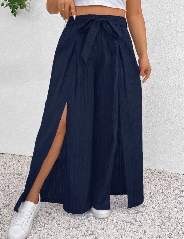 
						Pantaloni SHEIN CURVE, bleumarin