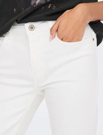 Blugi Jacqueline de Yong, alb Alb