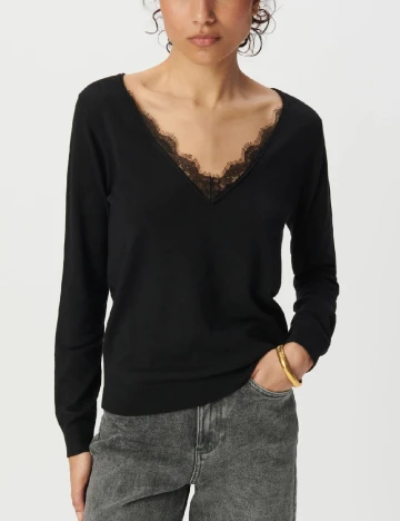 Bluza Only Carmakoma, negru Negru