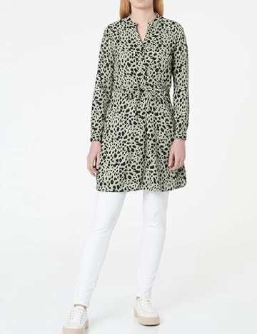 Rochie scurta Only Carmakoma, verde/negru Verde