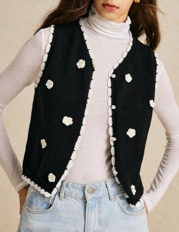 
						Vesta SHEIN, alb/negru