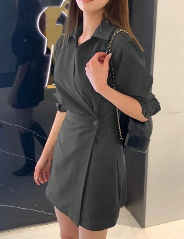 Rochie scurta Dazy, gri Gri