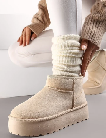 Ghete SHEIN, crem Crem