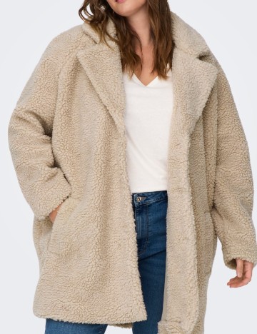 
						Palton Only Carmakoma, crem