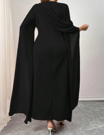 Rochie lunga SHEIN CURVE, negru Negru
