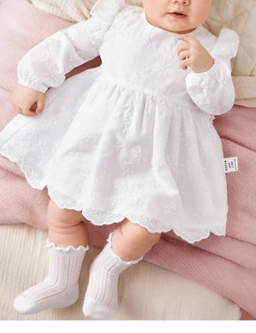 Rochie Shein Kids, alb Alb