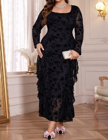 
						Rochie lunga SHEIN CURVE, negru