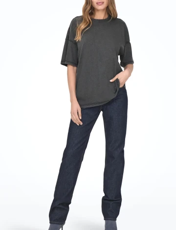 Tricou Only, gri Gri