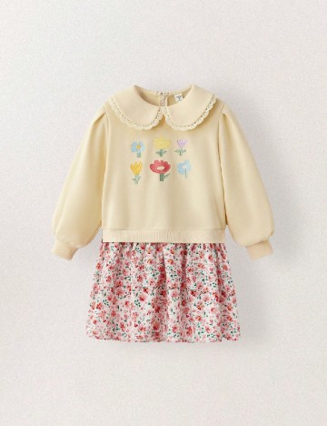 
						Rochie Shein Kids, galben/roz