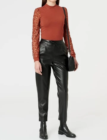 Bluza Only Carmakoma, caramiziu Maro