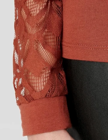 Bluza Only Carmakoma, caramiziu Maro