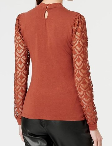 Bluza Only Carmakoma, caramiziu