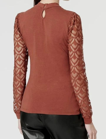 Bluza Only Carmakoma, caramiziu