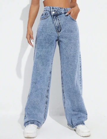 Blugi SHEIN, albastru deschis Albastru