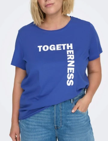 Tricou Only Carmakoma, albastru Albastru