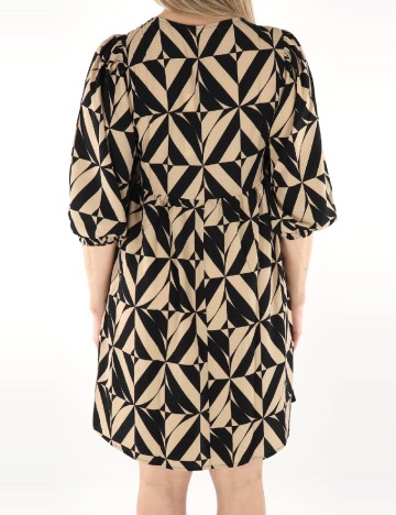 Rochie scurta Jacqueline de Yong, negru/crem