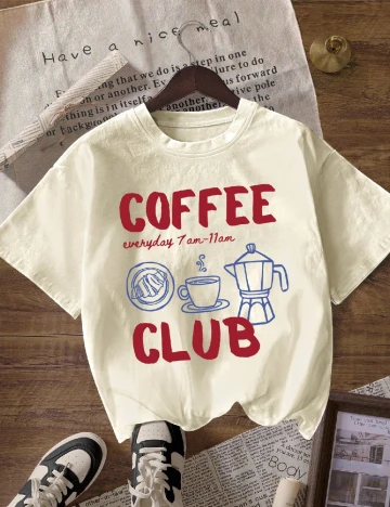 Tricou SHEIN, ecru Alb