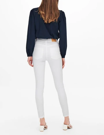 Blugi Jacqueline de Yong, alb Alb