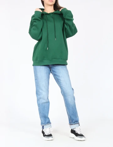 Hanorac Oversize SHEIN, verde Verde