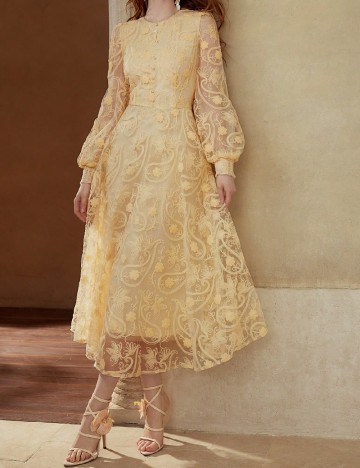 
						Rochie lunga MOTF, galben