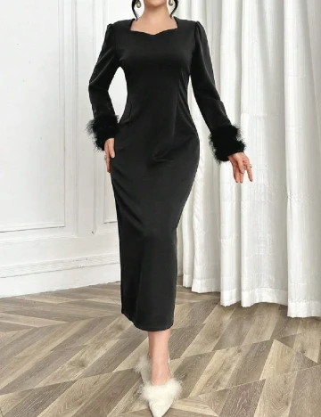 Rochie medie SHEIN, negru Negru