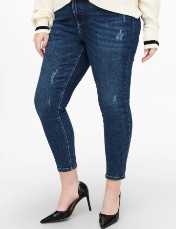 Blugi Only Carmakoma, albastru