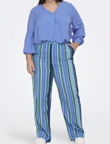 
						Pantaloni Only Carmakoma, albastru