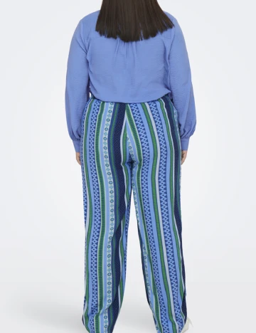 Pantaloni Only Carmakoma, albastru Albastru