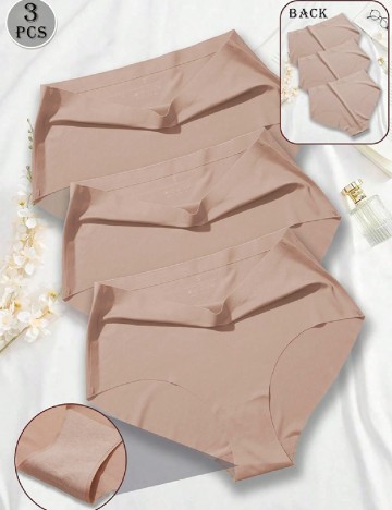 
						Set chiloti 3 perechi SHEIN, crem