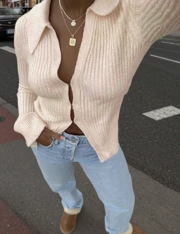 Bluza SHEIN, crem Crem